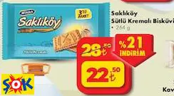SAKLIKÖY SÜTLÜ KREMALI BİSKÜVİ
